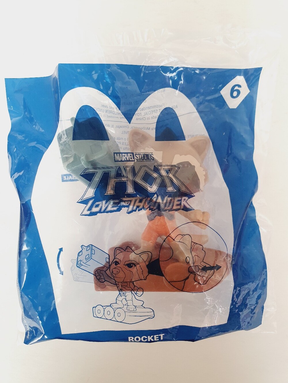 Marvel Studios Thor Love & Thunder Rocket 2022 McDonald's Happy Meal Toy #6